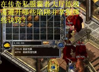 在传奇私服霸者大厅练级需避开哪些陷阱并掌握哪些诀窍？