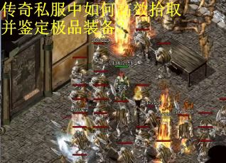 传奇私服中如何高效拾取并鉴定极品装备？