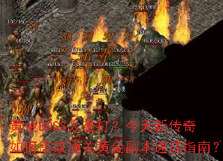 ƽBOSS̫Ѵ򣿽´θЧͨػƽ𸱱ٳָϣ