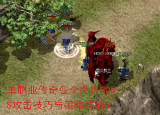 单职业传奇各个世界BOSS攻击技巧与策略详解? 单职业传奇各个世界BOSS攻击技巧与策略详解?