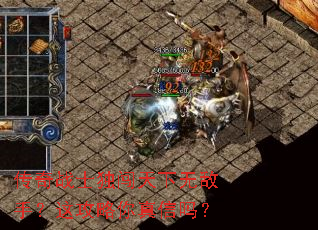 传奇战士独闯天下无敌手?这攻略你真信吗? 传奇战士独闯天下无敌手?这攻略你真信吗?