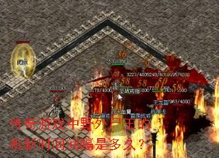 传奇游戏中野外尸王的刷新时间间隔是多久? 传奇游戏中野外尸王的刷新时间间隔是多久?