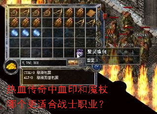 ��Ѫ������Ѫӡ��ħ���ĸ����ʺ�սʿְҵ��