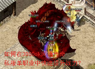 如何在3000ok网通传奇私服单职业中快速提升战力? 如何在3000ok网通传奇私服单职业中快速提升战力?