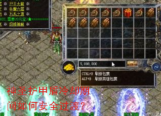 神圣护甲盾冷却期间如何安全过渡? 神圣护甲盾冷却期间如何安全过渡?