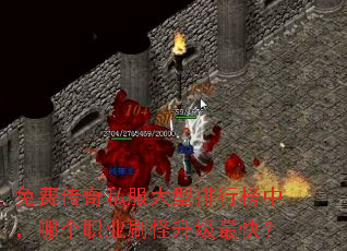 免费传奇私服大型排行榜中,哪个职业刷怪升级最快? 免费传奇私服大型排行榜中,哪个职业刷怪升级最快?