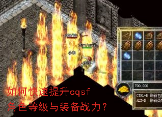 如何快速提升cqsf角色等级与装备战力? 如何快速提升cqsf角色等级与装备战力?