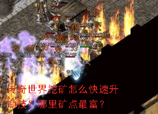 传奇世界挖矿怎么快速升锄技?哪里矿点最富? 传奇世界挖矿怎么快速升锄技?哪里矿点最富?