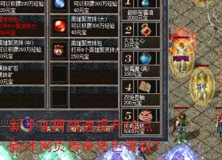 新手如何快速提升18点新开网页传奇角色等级? 新手如何快速提升18点新开网页传奇角色等级?