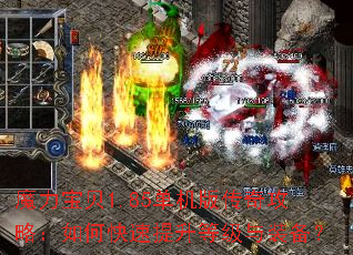 魔力宝贝1.85单机版传奇攻略:如何快速提升等级与装备? 魔力宝贝1.85单机版传奇攻略:如何快速提升等级与装备?