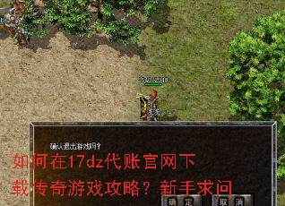 如何在17dz代账官网下载传奇游戏攻略?新手求问 如何在17dz代账官网下载传奇游戏攻略?新手求问