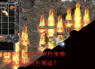 如何快速提升冷月传奇天地情缘角色等级? 如何快速提升冷月传奇天地情缘角色等级?