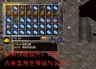 如何快速提升1.85复古合击角色等级与装备? 如何快速提升1.85复古合击角色等级与装备?